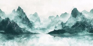 水墨山水意境图