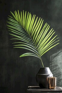 简约风绿植摆件艺术展示