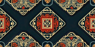 中式传统几何图案纹理