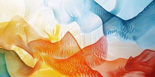 多彩抽象山水纹理图案