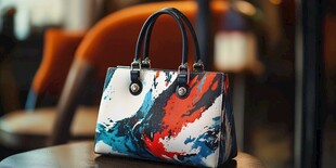 时尚多彩手提包静物图