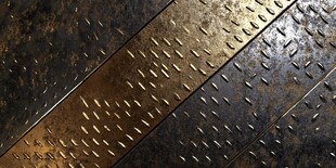 金属波纹板纹理特写