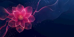 梦幻炫彩莲花背景图