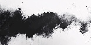 黑白泼墨艺术纹理背景