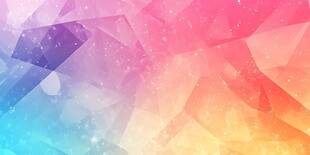 梦幻多彩几何渐变背景图