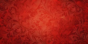 红色华丽花纹背景图案