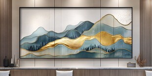 现代中式山水装饰画