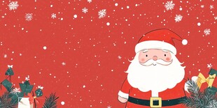 圣诞欢乐氛围中的圣诞老人