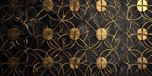 黑金几何金属质感花纹背景