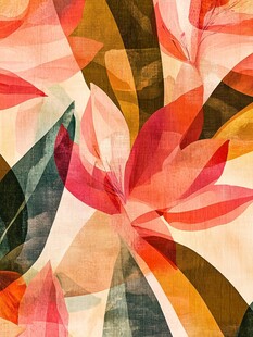 抽象花卉艺术纹理图案