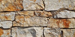古朴石墙纹理特写