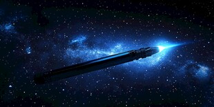 星际飞船穿梭浩瀚星空