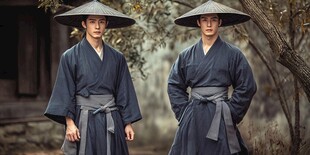 古风侠客双雄 飘逸潇洒