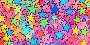 缤纷多彩星星图案背景