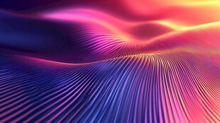 炫彩动感波浪线条背景图