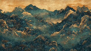 水墨山川 壮美自然画卷