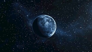 太空中的蓝色星球