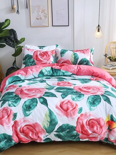 浪漫玫瑰花卉床上用品套装