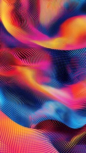绚丽动感波纹抽象背景图