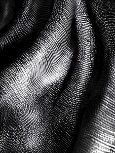 黑色纹理丝绸布料特写