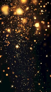 金色闪耀梦幻光斑背景图