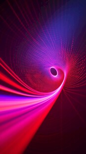 炫彩光线漩涡科幻背景图