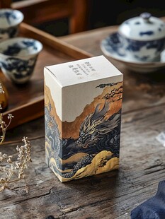 中式古风茶叶包装盒展示