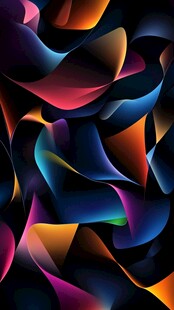 炫彩流动抽象图案背景