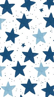 蓝色星星图案背景