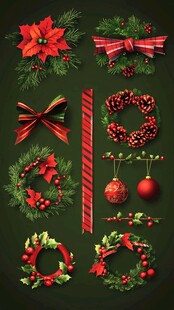 圣诞装饰元素集合