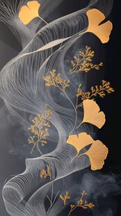 银杏飘影 灵动中式艺术画