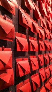 红色信封墙展示