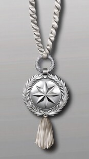 银质流苏吊坠项链