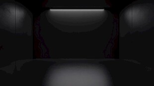 黑暗空间中的条形光源