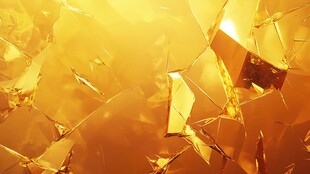 金色碎裂纹理背景画面