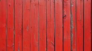 红色木板墙纹理特写