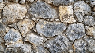 古老石墙纹理特写