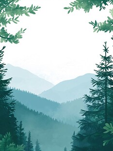 山林间的清新自然景致