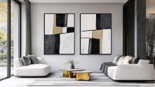 现代简约风客厅艺术装饰