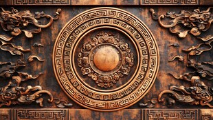 中式浮雕木雕装饰艺术