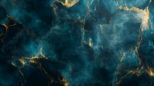 蓝金大理石纹理背景图