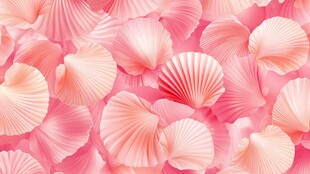 粉色贝壳浪漫纹理背景图