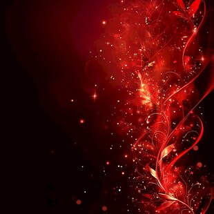 梦幻红色动感花纹背景图