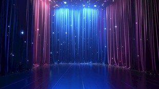 梦幻舞台灯光秀场景