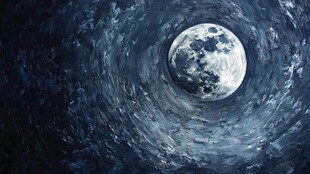 梦幻宇宙中的月球漩涡