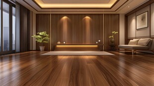 现代简约风客厅木质空间