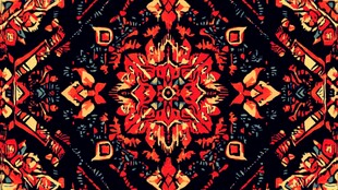 民族风几何花纹装饰图案