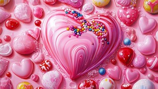 浪漫心形糖果甜蜜大集合