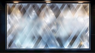 几何光影艺术玻璃墙面