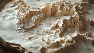 立体地形模型展示